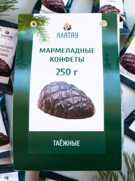 Мармелад сосновый Таежный, 250 гр