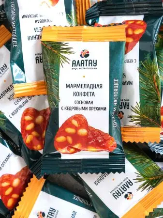 Мармелад сосновый с кедровыми орешками, 1 кг