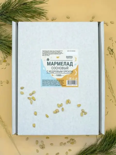 Мармелад сосновый с Кедровыми орешками, 1 кг Мармелад сосновый с Кедровыми орешками, 1 кг