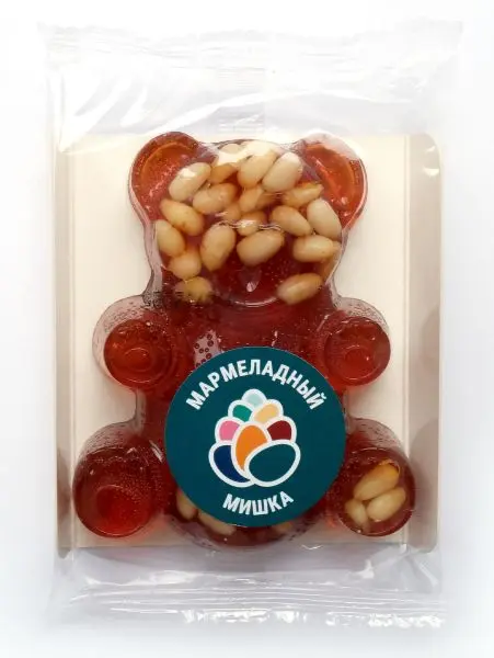 Мармелад сосновый МИШКА на пектине с кедровыми орешками